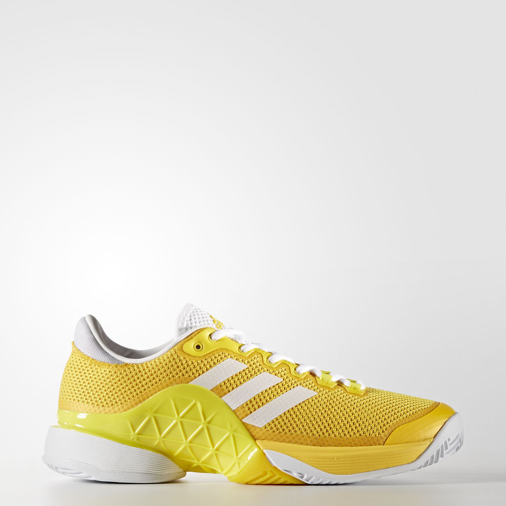 Adidas Barricade 2017 - παπούτσια τένις ανδρικα - Κίτρινα/Ασπρα/Ανοιχτο Κίτρινα,Μέγεθος: EU 36 – 54
